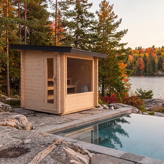 Dundalk Leisure Outdoor-Sauna aus Zedernholz