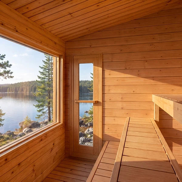 Dundalk Leisure Outdoor-Sauna aus Zedernholz – Bild 5