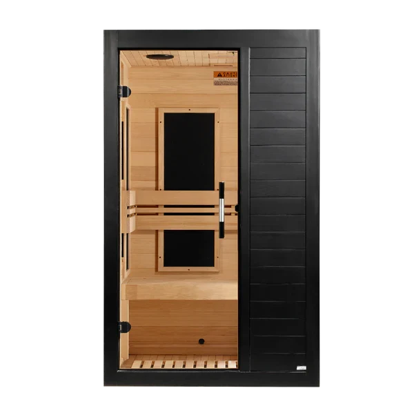 Golden Designs Dynamic "Veneto" Black Finish - Low EMF FAR IR (DYN- - ) Sauna (2 Personen) – Bild 3