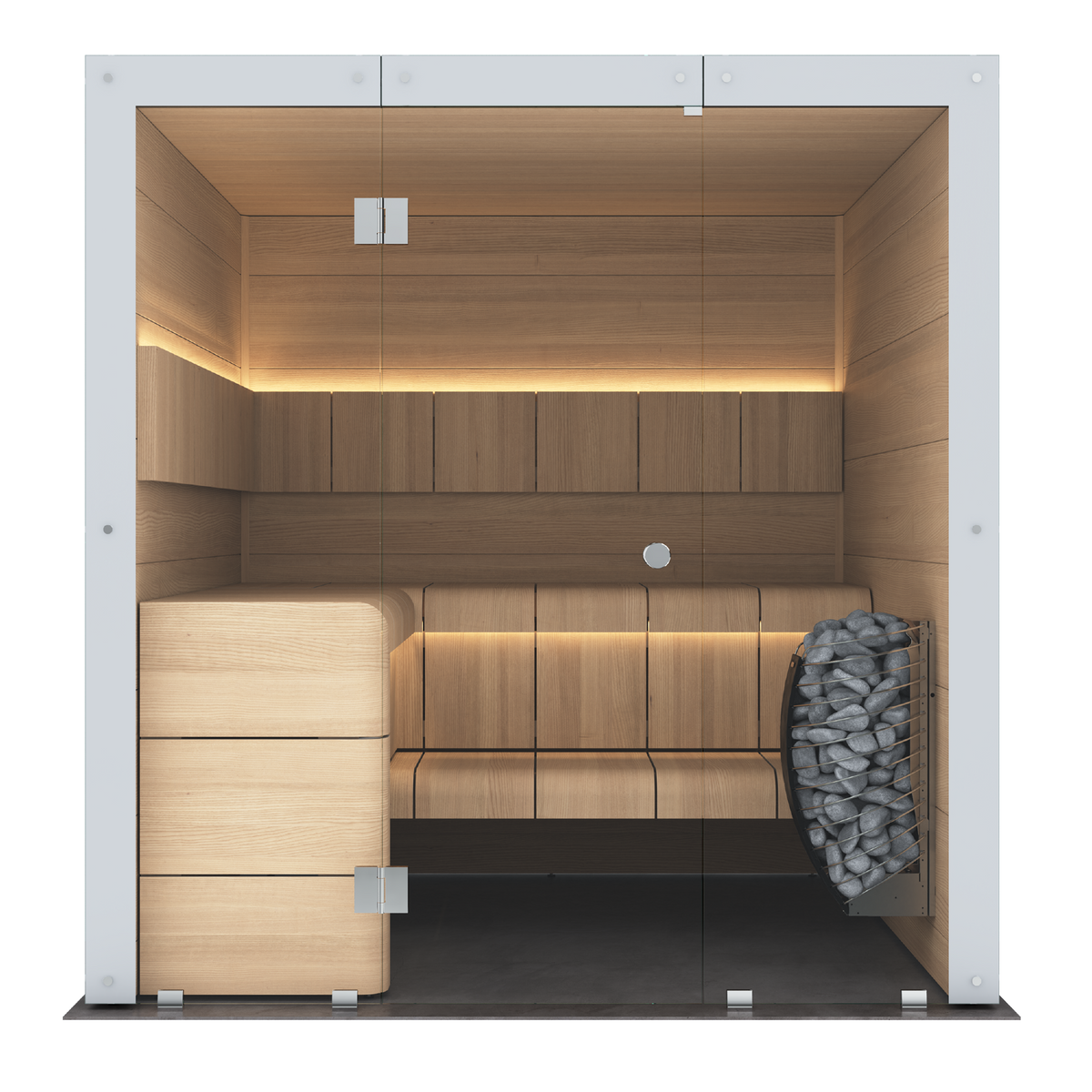 Almost Heaven Outdoor-Sauna aus Massivholz – Bild 3
