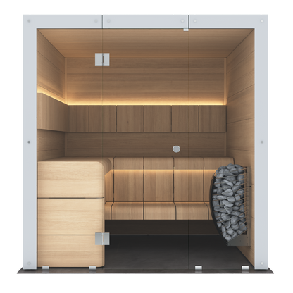 Almost Heaven Outdoor-Sauna aus Massivholz – Bild 3