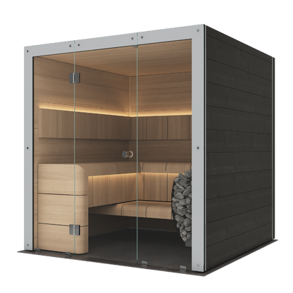 Almost Heaven Outdoor-Sauna aus Massivholz – Bild 4