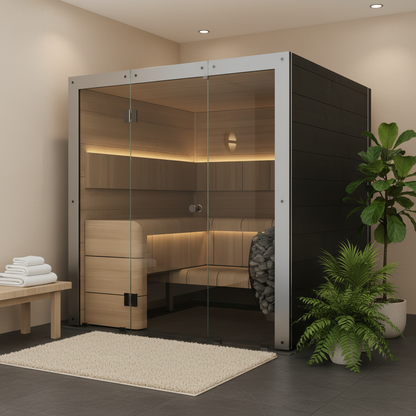 Almost Heaven Outdoor-Sauna aus Massivholz