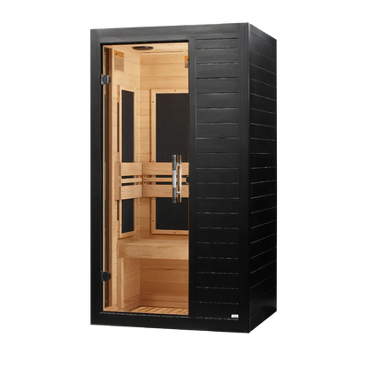 Golden Designs Dynamic "Veneto" Black Finish - Low EMF FAR IR (DYN- - ) Sauna (2 Personen) – Bild 2