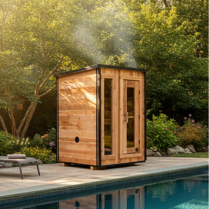 Sweat Kingdom The Ridge Outdoor-Sauna (2 Personen, traditionell) – Bild 3