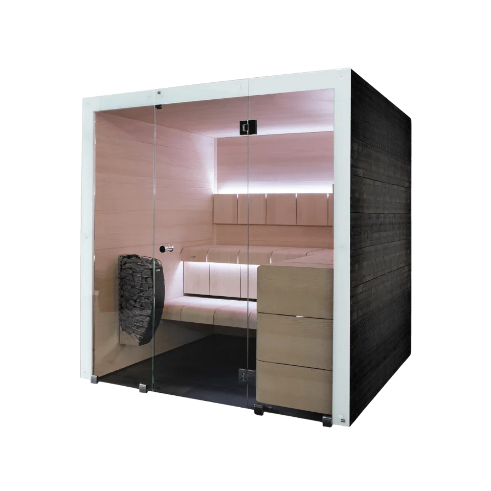 Almost Heaven Outdoor-Sauna aus Massivholz – Bild 5