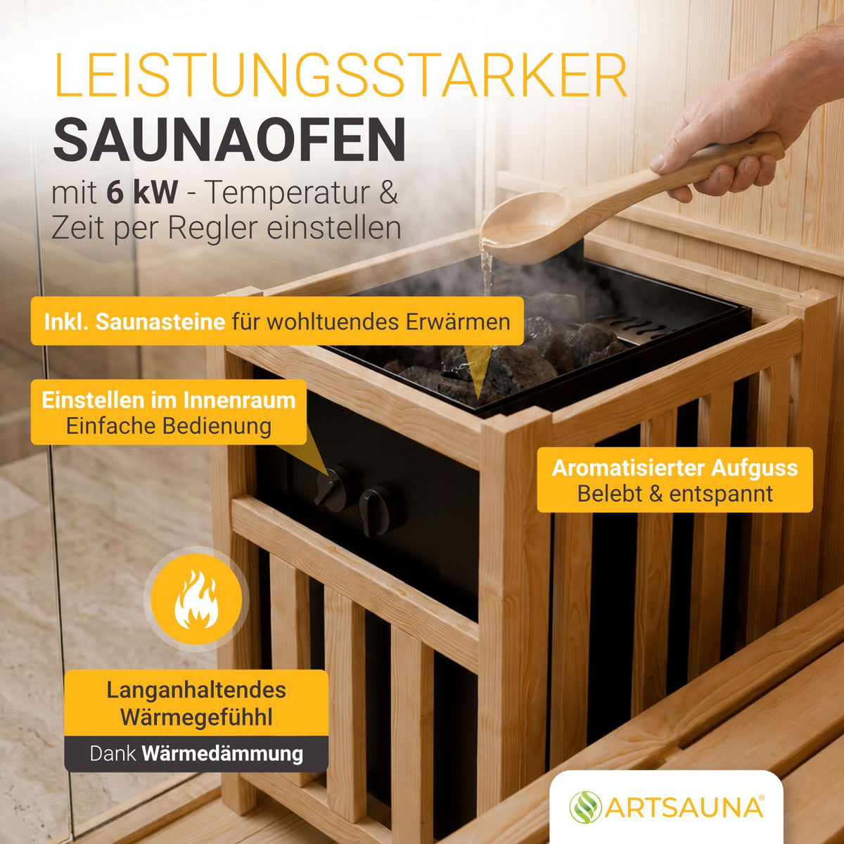 Golden Designs Indoor-Sauna – Bild 5