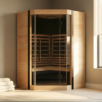 FINSAUNA Radia IR 300C Hemlock Full-Spectrum Home Sauna (2 Personen) – Bild 2