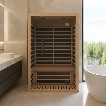 FINSAUNA Fiera IR Carbon Hemlock Home Sauna (2 Personen) – Bild 2