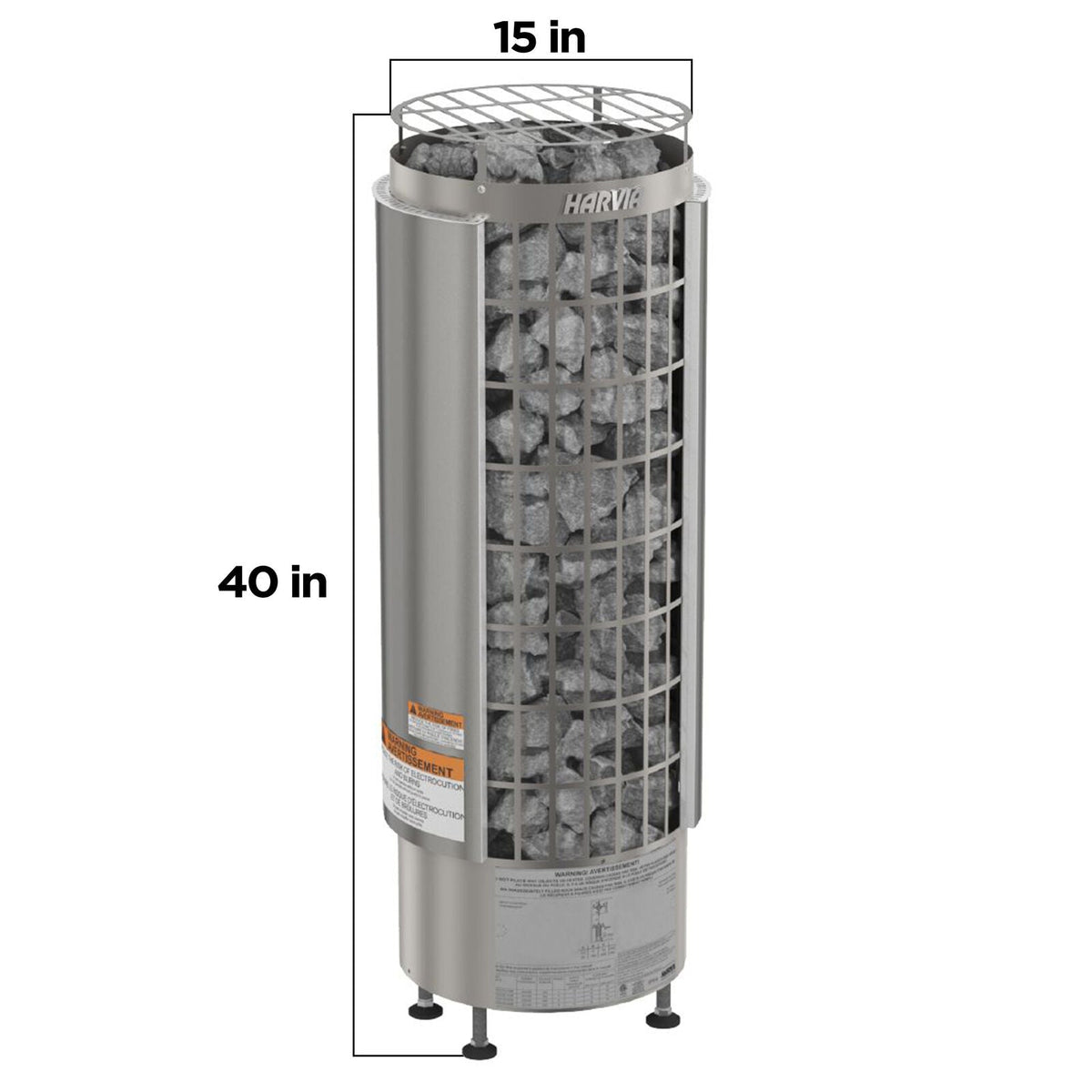 Harvia Cilindro 9kW PC90E Saunaofen – Bild 3